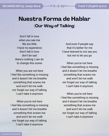 Nuestra Forma de Hablar